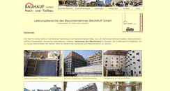 Desktop Screenshot of bauhauf.de
